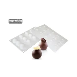 Moule Silicone 15 Mini Truffes Ø 3,2 cm Silikomart Professional