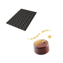 Moule Silicone 60 Muffins Ø4 x h2 cm 25ml SilikoMart Professional