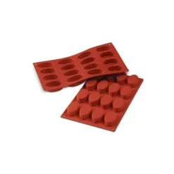 Moule Silicone 16 Ovales 5,5 x 3,3 cm Silikomart