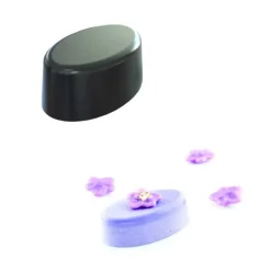 Moule Silicone 63 Ovales 5,1 x 3,1 x H2 cm 20ml SilikoMart Professional
