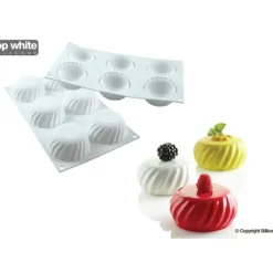 Moule Silicone 6 Palets Vrillés Samouraï 110ml Silikomart Professional