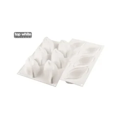 Moule Silicone 6 Pétales de fleurs 11,4 x 5,7 cm 120ml SilikoMart Professional