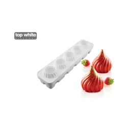Moule Silicone 5 Sphères Torsadées Russian Tale 125ml Silikomart Professional
