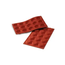 Moule Silicone 15 Tartelettes 5 cm x H 1,5 cm Silikomart