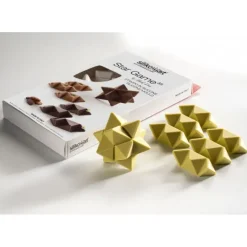 Moule Silicone 2 Étoiles Star Game 7,5 x 7,5 cm Silikomart Professional