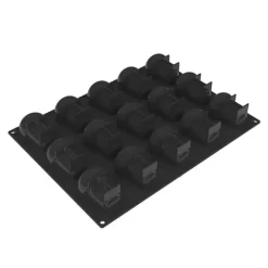 Moule Silicone Baba 7,8 x 5,4 cm x H 4,6 cm (x15) Pavoflex