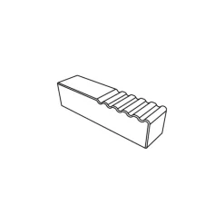 Moule Silicone Bande Ondulée 12 x 3 cm x H 3,2 cm (x20) Pavoflex