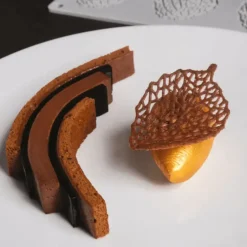 Moule Silicone Gourmand Feuille 7,3 x 5,5 x H 0,2 cm (x8) Pavoni