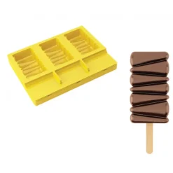 Moule Silicone Maracaibo 4,8 cm x H 8,5 cm (x3) Pavogel