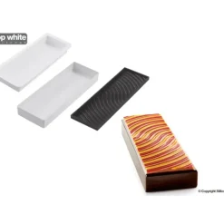 Moule Silicone Rectangle 1300 ml Chant des Sirènes Silikomart Professional