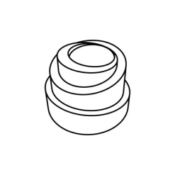 Moule Silicone Spirale Babel Ø 6,8 cm x H 5 cm (x24) Pavoflex