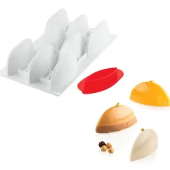 Moule Silicone Voiles Vela 11,5 x 3,5 cm x H 5,7 cm (x8) Silikomart Professional