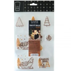 Moule Transfert Embout de Bûche Noël Patisdécor