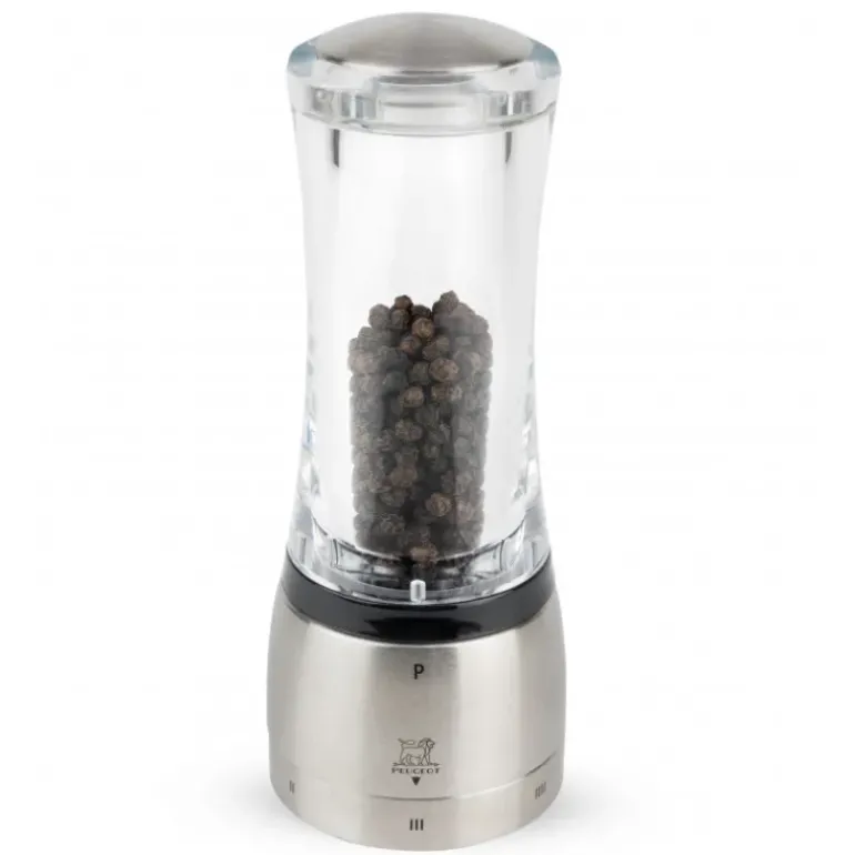 Moulin à Poivre Daman U'Select 16 cm Transparent-Inox Peugeot