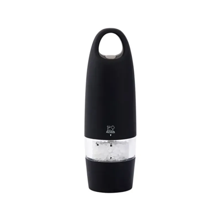 Moulin à Sel Electrique Zest 18 cm Noir Soft Touch Peugeot