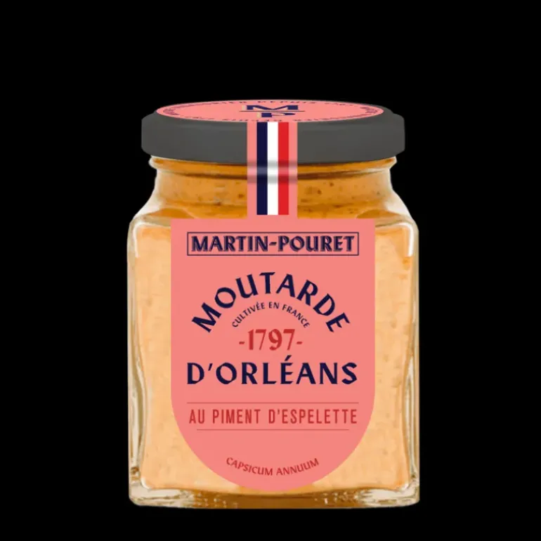 Moutarde d'Orléans au Piment d'Espelette AOP 95g Martin Pouret