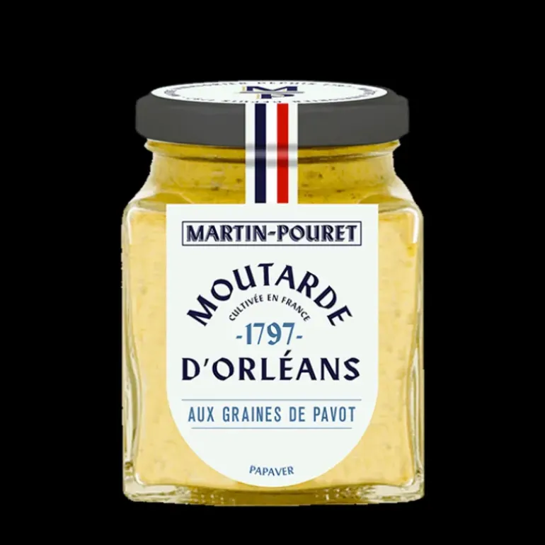 Moutarde d'Orléans aux Graines de Pavot 95g Martin Pouret