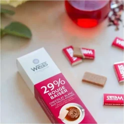Napolitain Chocolat Blanc Rouge Baiser 29% 180 g Weiss