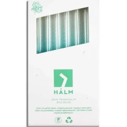 Paille Réutilisable en Verre 23cm droite x6 HALM
