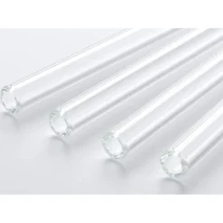 Paille Réutilisable en Verre Joyeux Noël 20cm droite x6 HALM