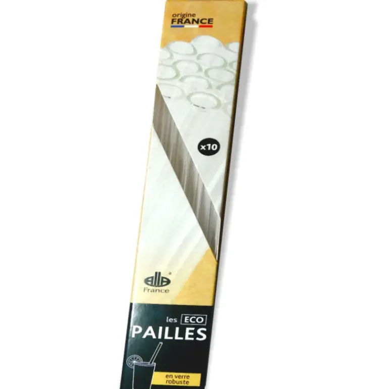 Pailles en Verre Réutilisables (x10) Alla France