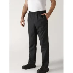 Pantalon de Cuisine Mixte Noir UMINI T.5 Robur