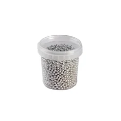 Perles en Sucre Argent Métallisé Ø 4 mm 120 g Pavoni