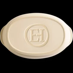 Petit Plat à Four Ovale en Céramique 27,5 x 17,5 cm Argile Emile Henry