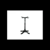 Pied de Table Base 4 Branches en Fonte Epoxy Noire Retro Lyrose
