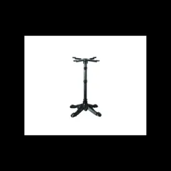 Pied de Table Base 4 Branches en Fonte Epoxy Noire Retro Lyrose