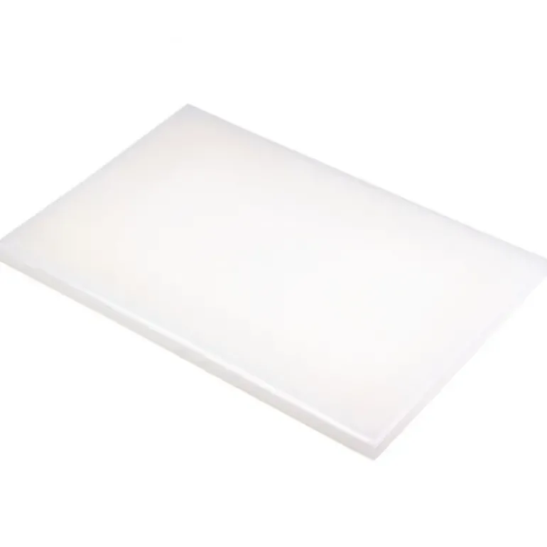 Planche à Découper 60x40 cm H 2cm Polyéthylène Blanc
