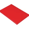 Planche à Découper 60x40 cm H 2cm Polyéthylène Rouge