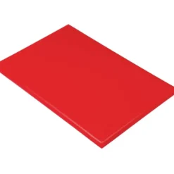 Planche à Découper 60x40 cm H 2cm Polyéthylène Rouge