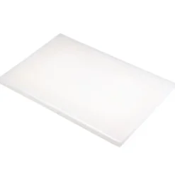 Planche à Découper 30x20 cm H 2cm Polyéthylène Blanc