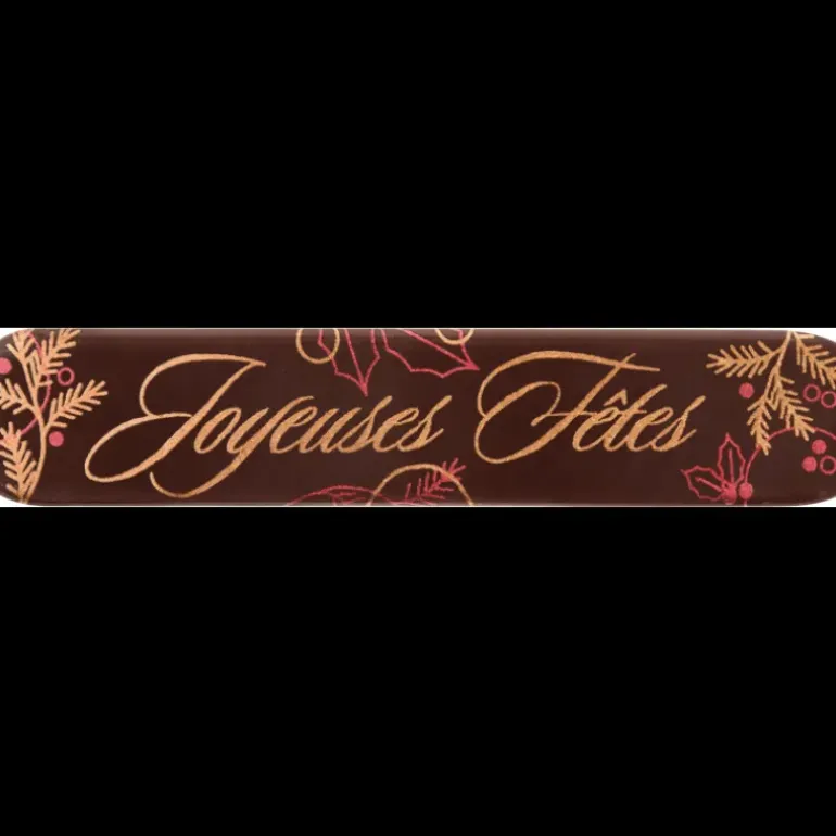 Plaquette Chocolat Joyeuses Fêtes 13 x 2,5 cm (x48) Florensuc