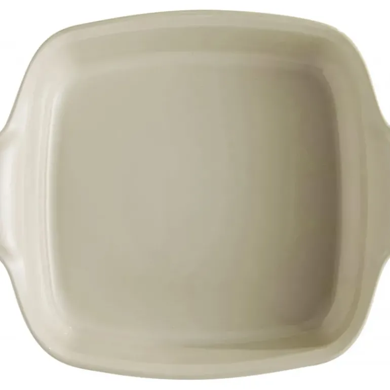 Plat à Four Carré en Céramique 28 x 24 cm Argile Emile Henry