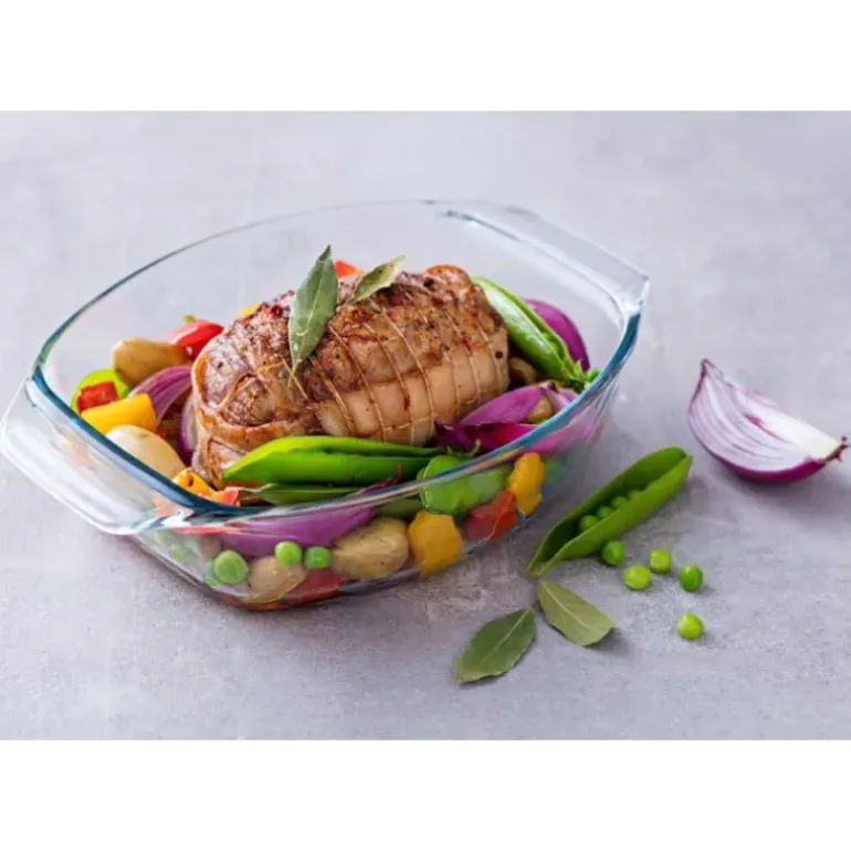 Plat à Four en Verre Ovale 40 x 28 cm 4 L Irrésistible Pyrex