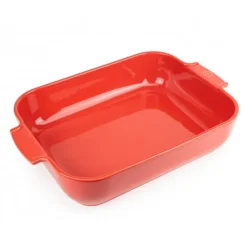 Plat à Four Rectangulaire en Céramique Appolia 40 cm Rouge Peugeot