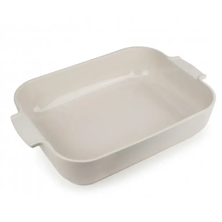 Plat à Four Rectangulaire en Céramique Appolia 40 cm Ecru Peugeot