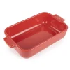 Plat à Four Rectangulaire en Céramique Appolia 22 cm Rouge Peugeot