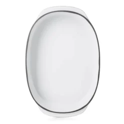 Plat Oblong Blanc Cumulus 34 x 25 cm Caractère Culinaire Revol