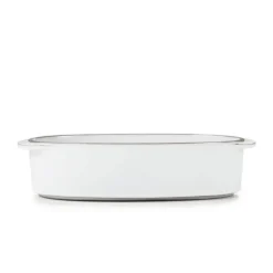 Plat Oblong Blanc Cumulus 19 x 13 cm Caractère Culinaire Revol