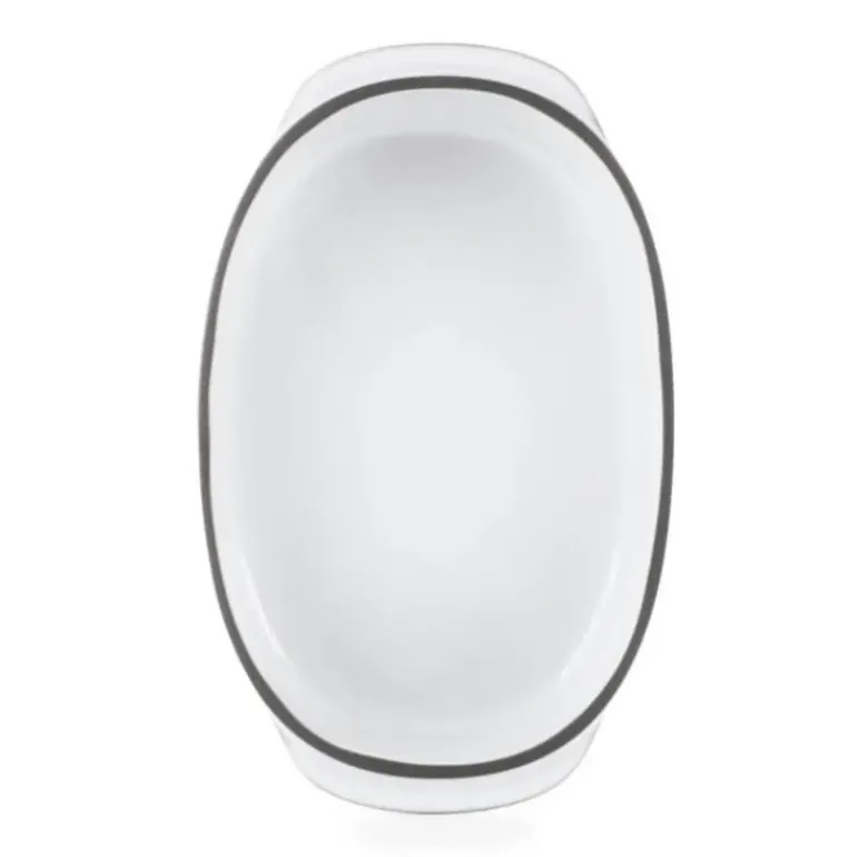 Plat Oblong Blanc Cumulus 16 x 11 cm Caractère Culinaire Revol
