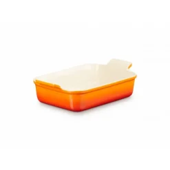 Plat Rectangulaire Héritage en Céramique 26 cm Volcanique Le Creuset Tradition