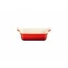 Plat Rectangulaire Héritage en Céramique 19 cm Cerise Le Creuset Tradition