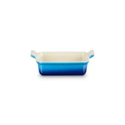 Plat Rectangulaire Héritage en Céramique 26 cm Azur Le Creuset Tradition