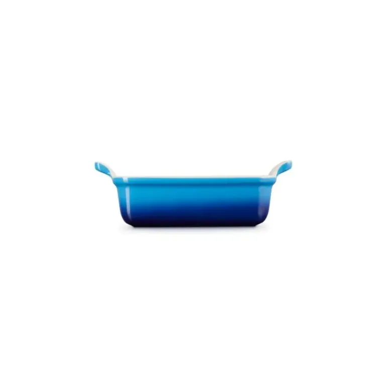 Plat Rectangulaire Héritage en Céramique 26 cm Azur Le Creuset Tradition