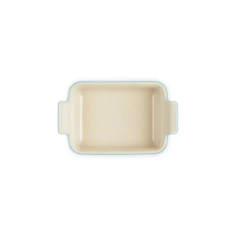 Plat Rectangulaire Héritage en Céramique 19 cm Azur Le Creuset Tradition