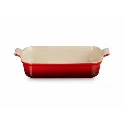 Plat Rectangulaire Héritage en Céramique 32 cm Cerise Le Creuset Tradition