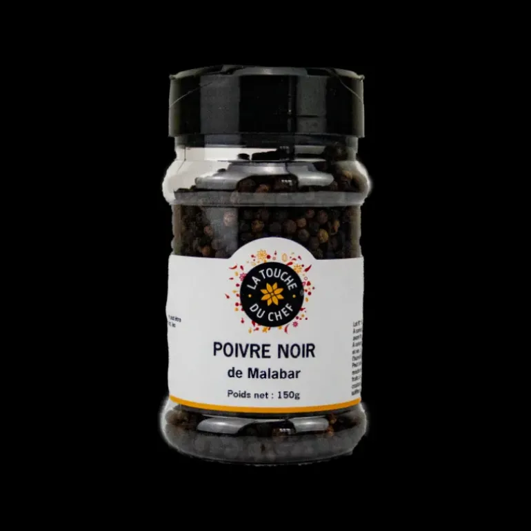 Poivre Noir Malabar 150g La Touche du Chef